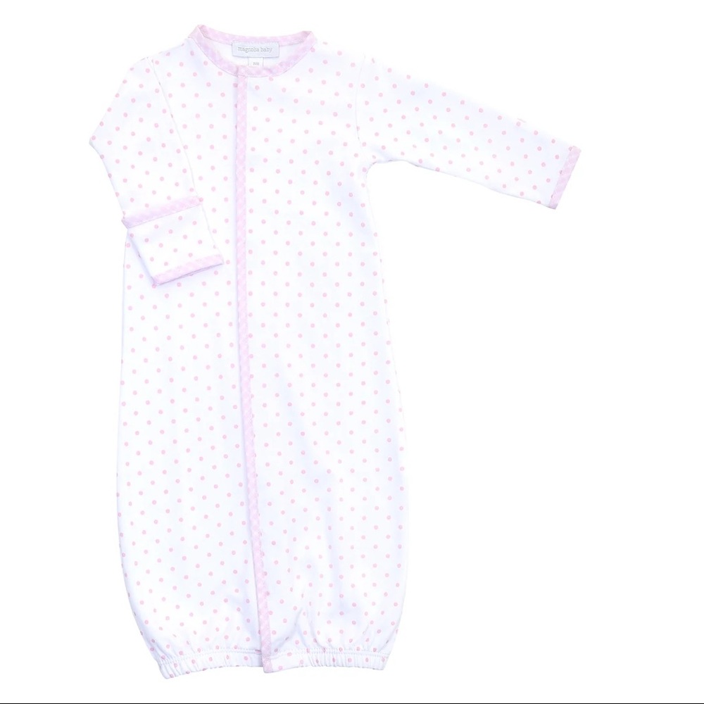 Magnolia Baby Gingham Dots Converter Gown